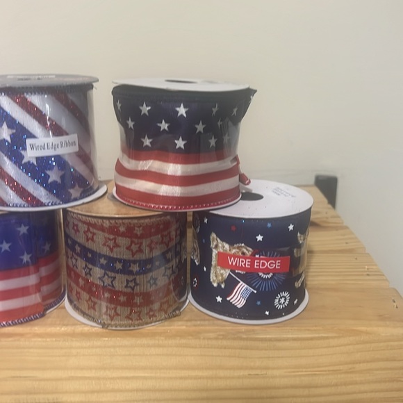 New Patriotic wired ribbon - Picture 2 of 3